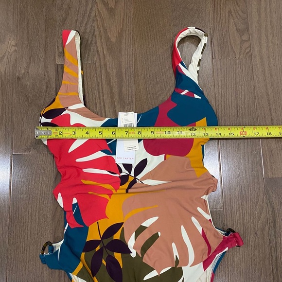 Last one Anthro Red Carter Charlie One-Piece Swimsuit - Picture 10 of 12